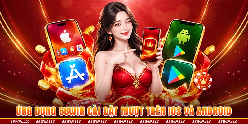 Ứng dụng 68WIN cài đặt mượt trên iOS và Android